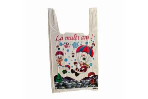 Пакет-майка 27×49 см «La multi ani» для упаковки