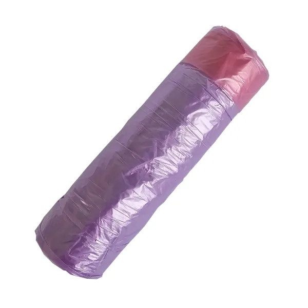 Мешки для мусора с завязками 35 л, фиолетовые, стандартные, 20 штук в рулоне