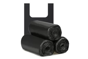 Мешки с ручками для мусора 40 л, чёрные, премиум, 20 штук в рулоне