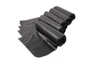 Saci de gunoi 120 L negre, Rezistente, 10 pungi/rulou