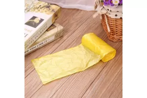 Saci de gunoi 35 L galbene, Rezistente, 30 pungi/rulou