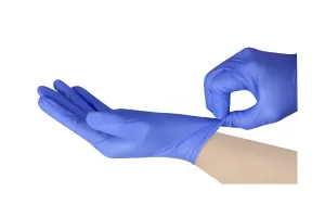 Нитриловые перчатки, синие, размер M