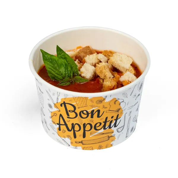 Картонный контейнер 473 мл (16 OZ), Bon Appetit