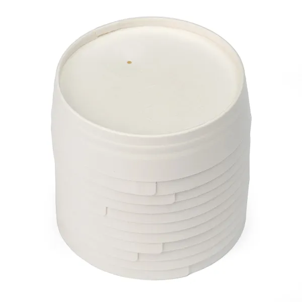 Capac alb din hartie, pentru pahare 330 si 250 ml