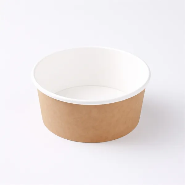 Bol carton kraft, 750 ml, int. alb