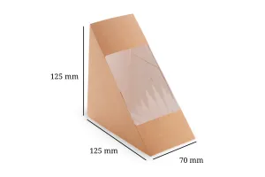 Cutie pentru sandwich, 70 mm, cafenie