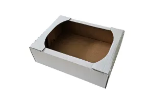 Гофролоток белый, 390x300x110 мм