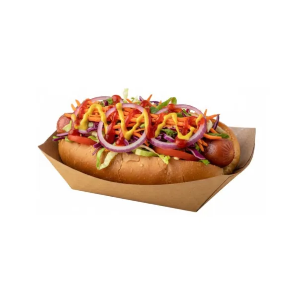 Barcuta kraft 120x80x45 mm, pentru fastfood