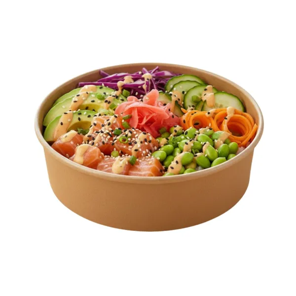 Салатница, 1000 мл, крафтовая, внутр/внеш