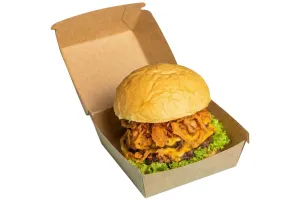Cutie carton pentru burger 115x115x78 mm