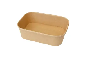 Bol dreptunghiular 750 ml, 170x120x55 mm, kraft