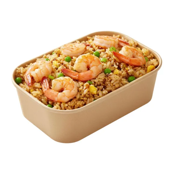 Bol dreptunghiular 750 ml, 170x120x55 mm, kraft