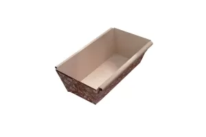 Forme pentru copt din hartie, bronz, 100x50x50 mm