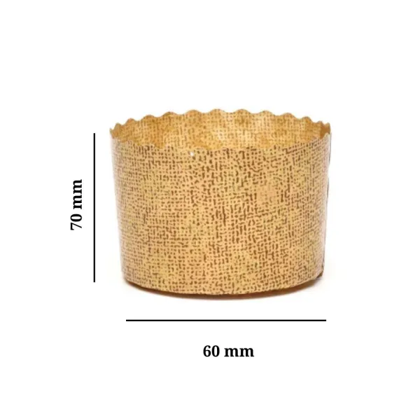 Бумажная форма для панеттоне, 70×60H мм, 100 г