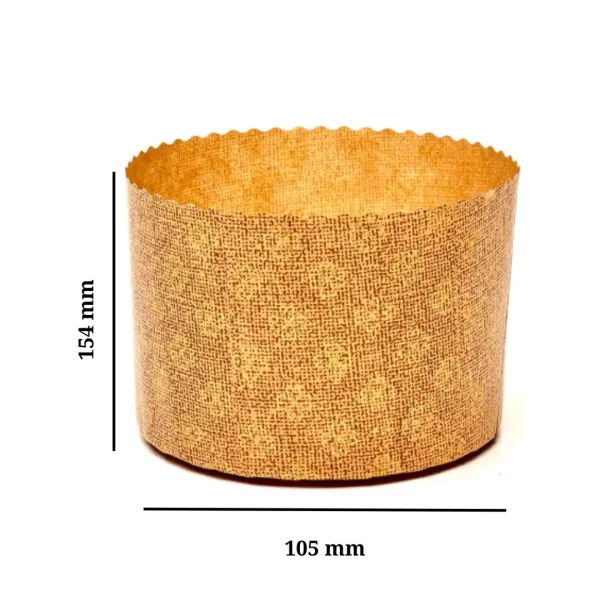 Forme pentru panettone din hartie, 154x105 mm, 750 g