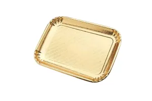 Прямоугольная картонная подложка золотая, 261×161×23 мм