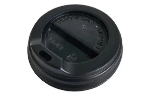 Чёрная крышка для стакана 180 мл (69 мм)