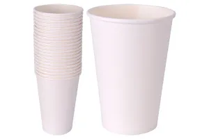 Белый бумажный стакан, 250 мл (78 мм)