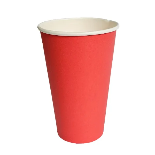 Pahar rosu din hartie, 500 ml