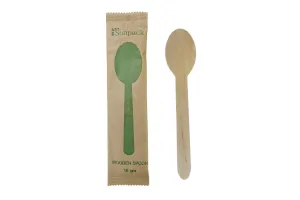 Деревянная ложка в индивидуальной упаковке