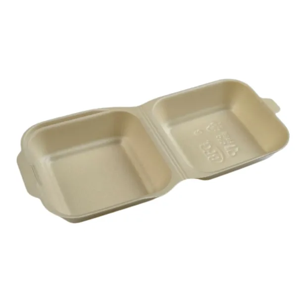 Бежевый квадратный контейнер 150×150×70 мм, HB-6