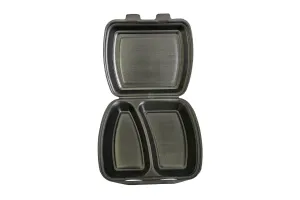 Чёрный контейнер с 2 отделениями, 240x210x70 мм, MB-2