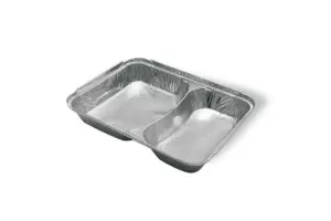 Caserole aluminiu cu 2 compartimente, S-680L