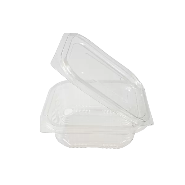 Прозрачный контейнер с прикреплённой крышкой, 250 мл