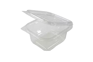 Прозрачный контейнер с прикреплённой крышкой, 375 мл