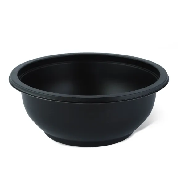 Чёрная салатаная миска для доставки 500 мл, RB-500