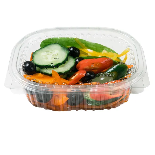 Ambalaj oval pentru salate, 500 ml, 160x133x48H mm