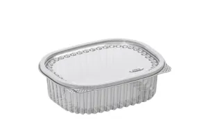 Ambalaj oval pentru salate, 500 ml, 160x133x48H mm