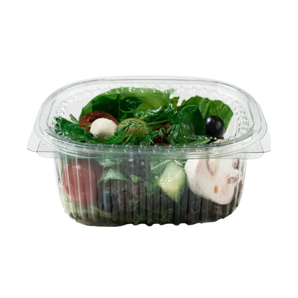 Ambalaj oval pentru salate, 750 ml, 160x133x67H mm