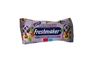 Влажные салфетки маленькие Freshmaker, 15 шт/уп