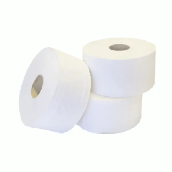 Hartie igienica alba, din celuloza, 2 straturi, jumbo