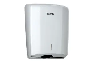 Диспенсер для бумажных полотенец, белый, ABS