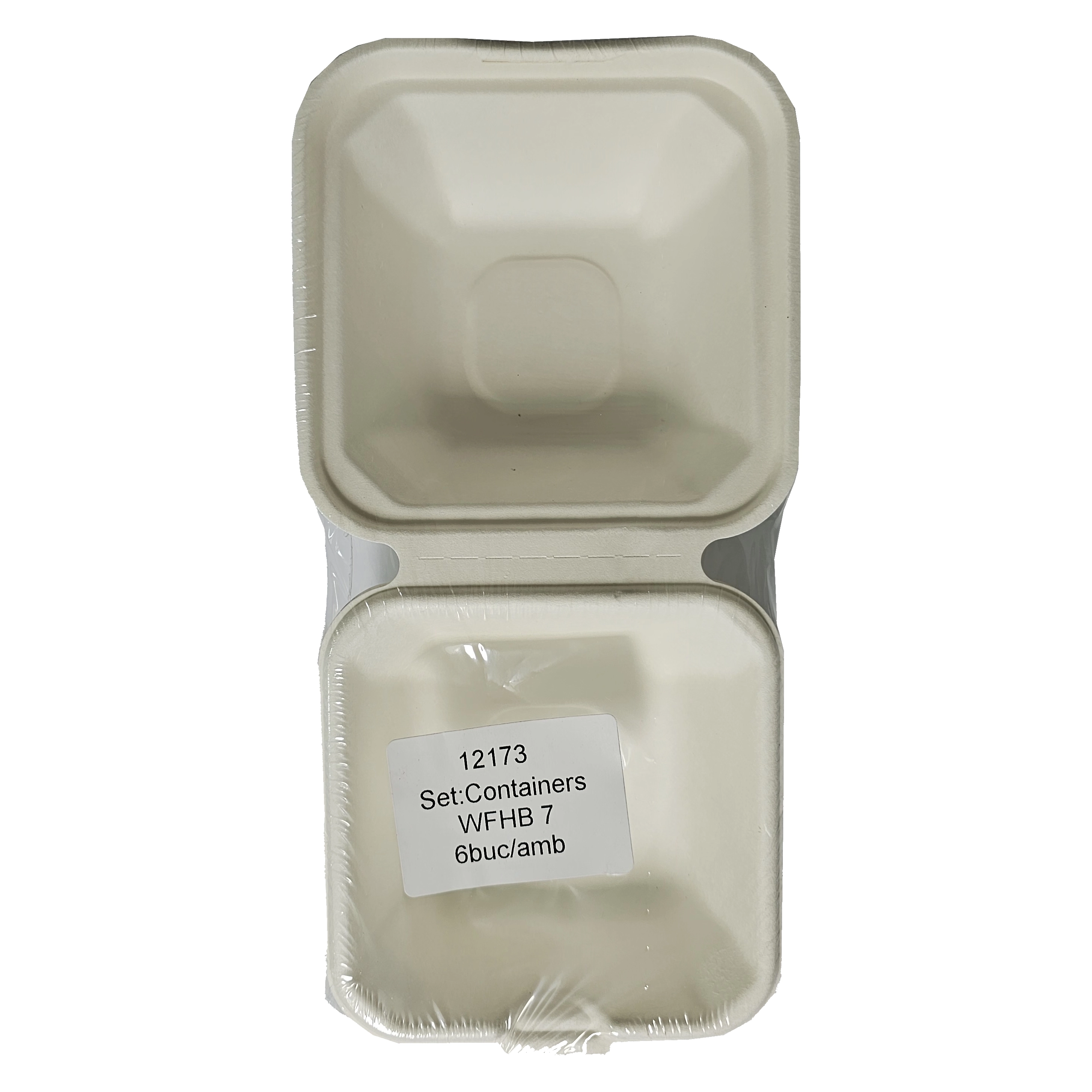 Эко-набор контейнеров 125x125x70 мм, 6 шт.