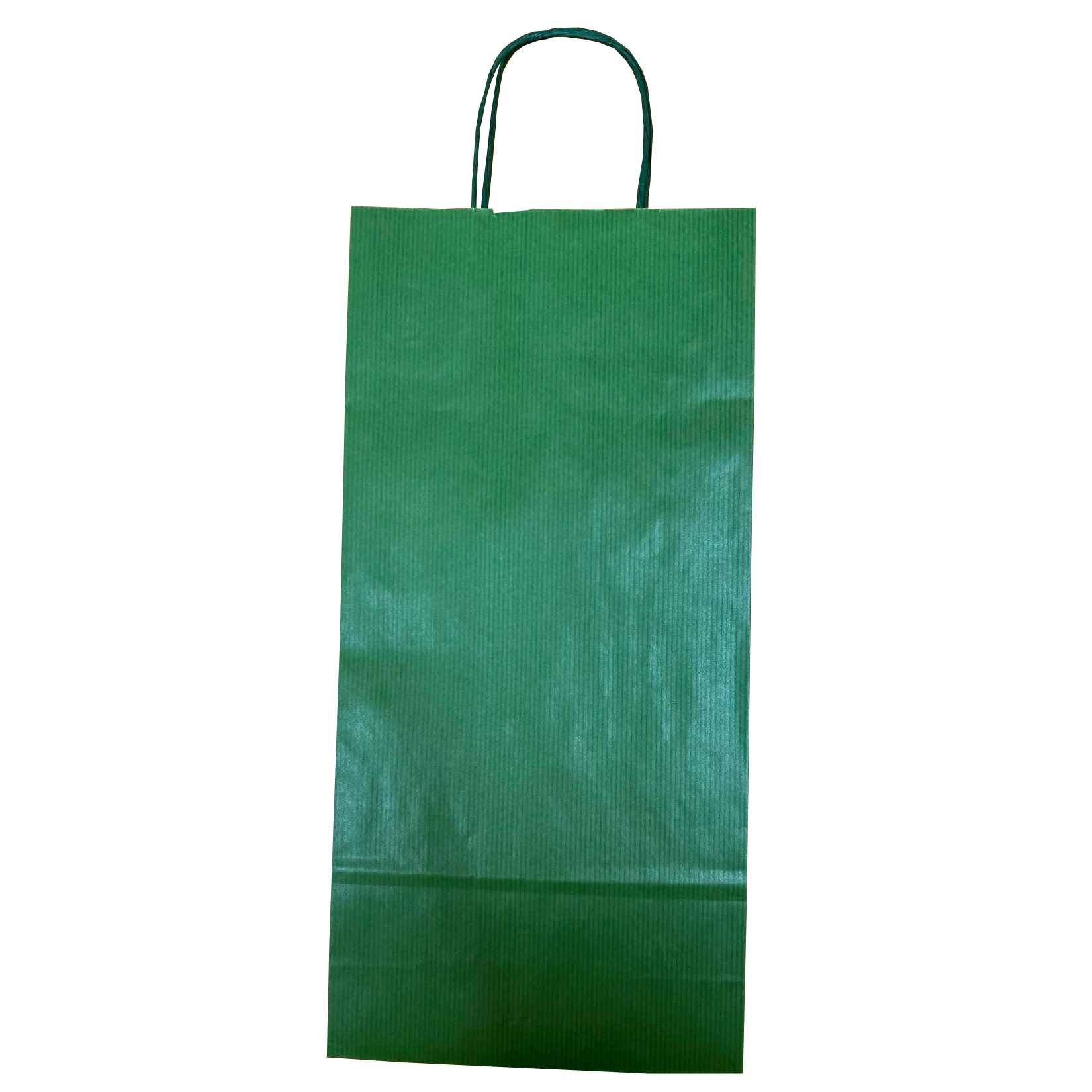 Punga hartie cu maner rasucit 18x8,5x38 cm, verde