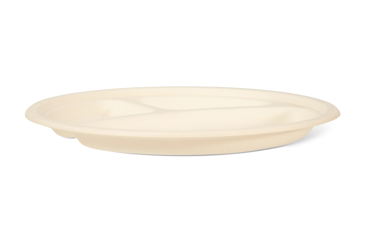 Farfurie biodegradabila, 220 mm, cu 3 compartimente, WFRP 22-3