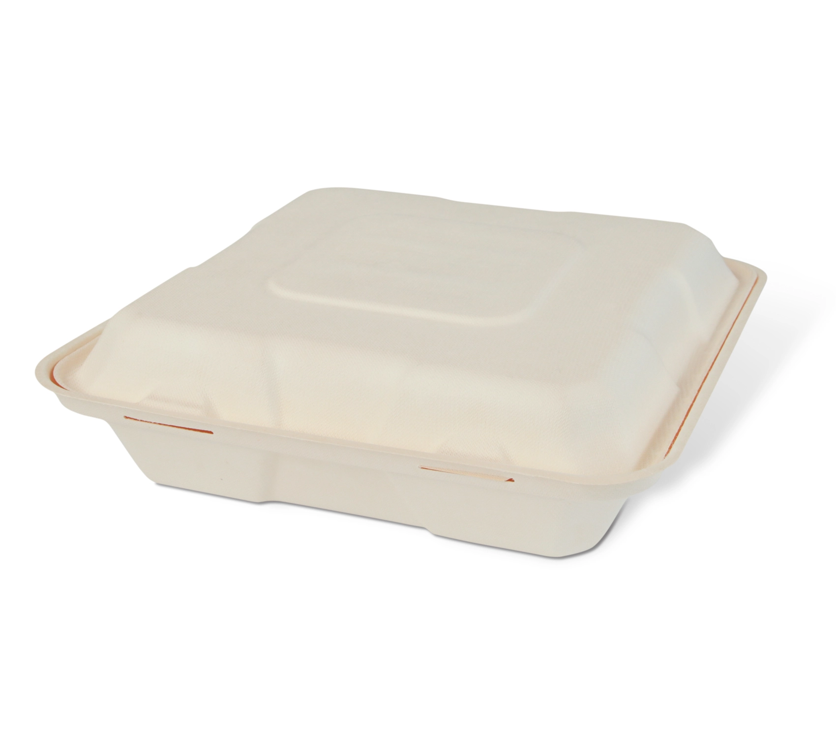 Caserola biodegradabila, cu 3 compartimente, 245x245x75 mm, WFMB 3