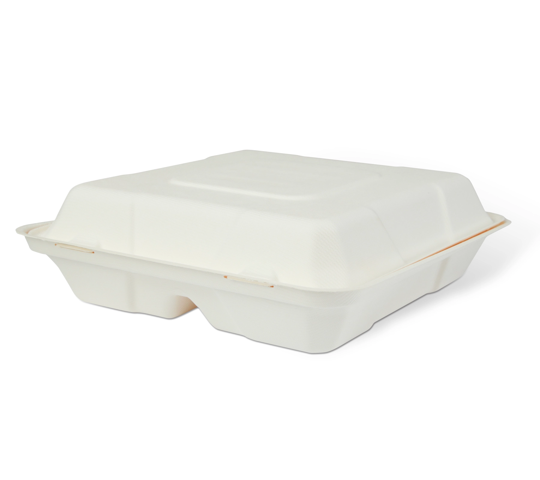 Caserola biodegradabila, cu 2 compartimente, 245x245x75 mm, WFBMB 2