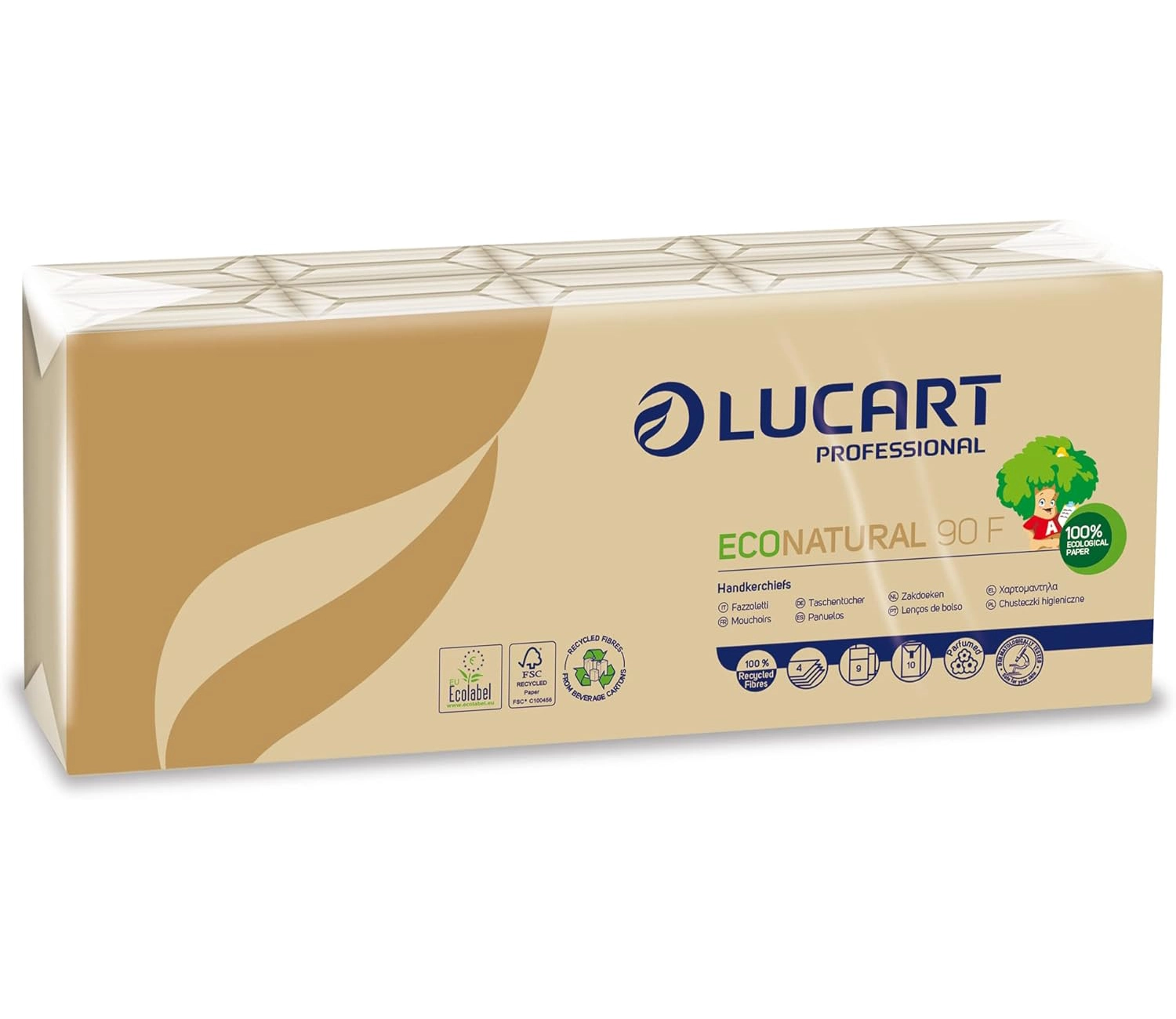 Салфетки сложенные EcoNatural 30x30 см, 1 слой